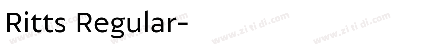 Ritts Regular字体转换
